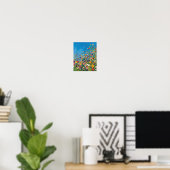 Vibrant Wildflower Field Impressionist Poster Wall ポスター (ホームオフィス)