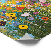 Vibrant Wildflower Field Impressionist Poster Wall ポスター (角)