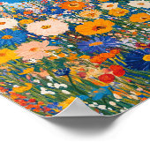 Vibrant Wildflower Field Impressionist Poster Wall ポスター (角)