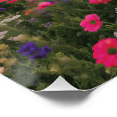 Vibrant Wildflower Field Sunset  ポスター (コーナー)