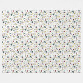 Vibrant Wildflower Fleece Blanket フリースブランケット (正面(横))