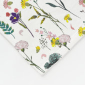 Vibrant Wildflower Fleece Blanket フリースブランケット (角)