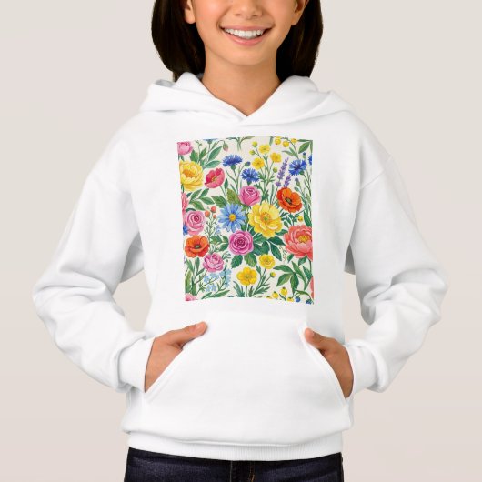Vibrant Wildflower Meadow Botanical Garden Print (正面)