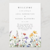 Vibrant Wildflower Wedding Program プログラム (正面)