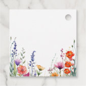 Vibrant Wildflower Wedding Thank You Gift フェイバータグ (裏面)