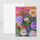 Vibrant Wildflowers Thank you card サンキューカード (正面/裏面)