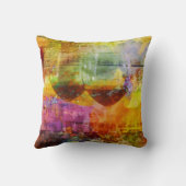Vibrant Wine Throw Pillow クッション (裏面)