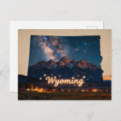 Vibrant Wyoming Conceptual Map ポストカード (正面/裏面)