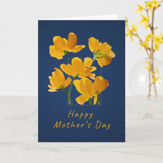 Vibrant Yellow Floral Mother's Day カード (黄色い花)