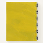 Vibrant Yellow Painterly Lemon Fruit Border Recipe ノートブック (裏面)