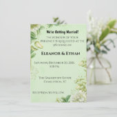 Vibrant Yellow Tulip & Ranunculus Formal Wedding I 招待状 (スタンド正面)