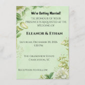 Vibrant Yellow Tulip & Ranunculus Formal Wedding I 招待状 (正面)