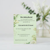 Vibrant Yellow Tulip & Ranunculus Formal Wedding I 招待状 (スタンド正面)