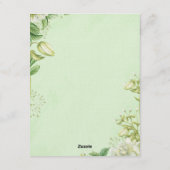 Vibrant Yellow Tulip & Ranunculus Formal Wedding I 招待状 (裏面)