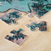 Vibrant Zion River Sunset Retro Van Gogh Watchman ジグソーパズル (側面)