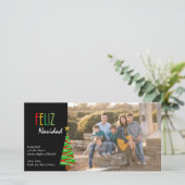 Vibrante Feliz Navidad Fotoのクリスマスカード シーズンカード (スタンド正面)
