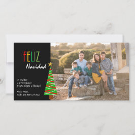 Vibrante Feliz Navidad Fotoのクリスマスカード シーズンカード