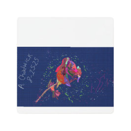 Vibrantly Colored Floral Metal Wall Art メタルプリント