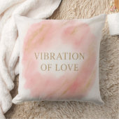Vibration of Love Throw Pillow – Elegant Pink and クッション (ブランケット)