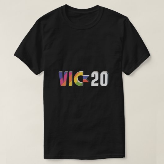 Vic 20エッセンシャル tシャツ (デザイン正面)