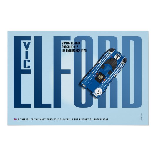 Vic Elford P 917 Tribute ポスター (正面)