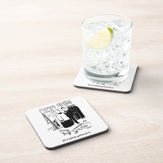 Vicarはカソックフィッティング教会の漫画を持っている コースター (右側)