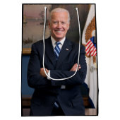 Vice President Joe Biden of Obama Presidency Mediu ミディアムペーパーバッグ (裏面)