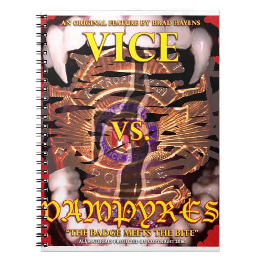 Vice vs. Vampyres Poster on a Handy ノートブック (正面)