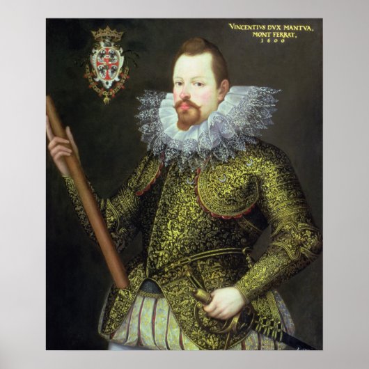 Vicenzo Gonzaga, Duke of Mantua, 1600 ポスター (正面)