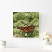 Viceroy Butterfly美しい自然写真 スクエア壁時計 (ホーム)