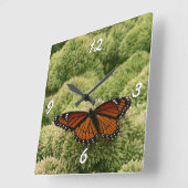 Viceroy Butterfly美しい自然写真 スクエア壁時計 (傾斜)