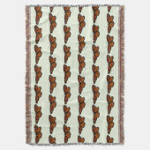 Viceroy Butterfly美しい自然写真 スローブランケット (正面縦)