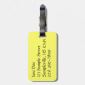 Viceroy Butterfly美しい自然写真 ラゲッジタグ (裏面縦)