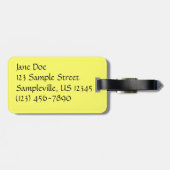 Viceroy Butterfly美しい自然写真 ラゲッジタグ (裏面横)