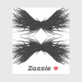 Vices Abstract Black Wings Alcohol Ink Art シール (シート)