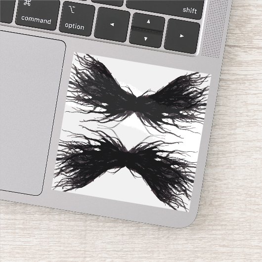 Vices Abstract Black Wings Alcohol Ink Art シール (詳細)