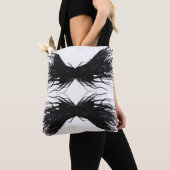 Vices Abstract Black Wings Alcohol Ink Art トートバッグ (クローズアップ)