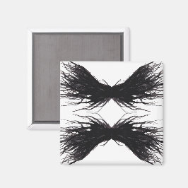 Vices Abstract Black Wings Alcohol Ink Art マグネット