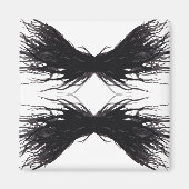 Vices Abstract Black Wings Alcohol Ink Art マグネット (正面)