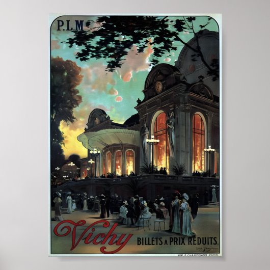 Vichy，フランス – Billets A Prix Reduits ポスター (正面)