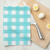 Vichy Bleu Ciel キッチンタオル (四つ折り)