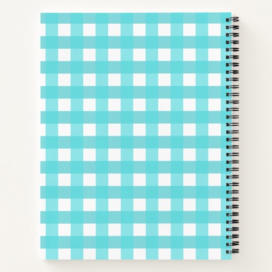 Vichy Bleu Ciel ノートブック (裏面)