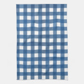 Vichy Bleu marine キッチンタオル (縦)