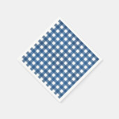 Vichy Bleu marine スタンダードカクテルナプキン (角)