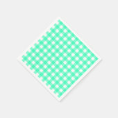Vichy Bleu Turquoise スタンダードカクテルナプキン (角)
