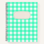 Vichy Bleu Turquoise ノートブック (正面)