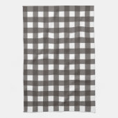Vichy Gris anthracite キッチンタオル (縦)