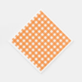 Vichy Orange スタンダードランチョンナプキン (角)