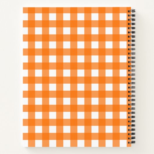 Vichy Orange ノートブック (裏面)