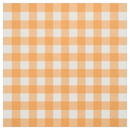 Vichy Orange ファブリック (見本)